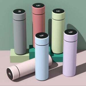 Customizable LED Temperature Display Bottle – Hot & Cold Flask 500ml